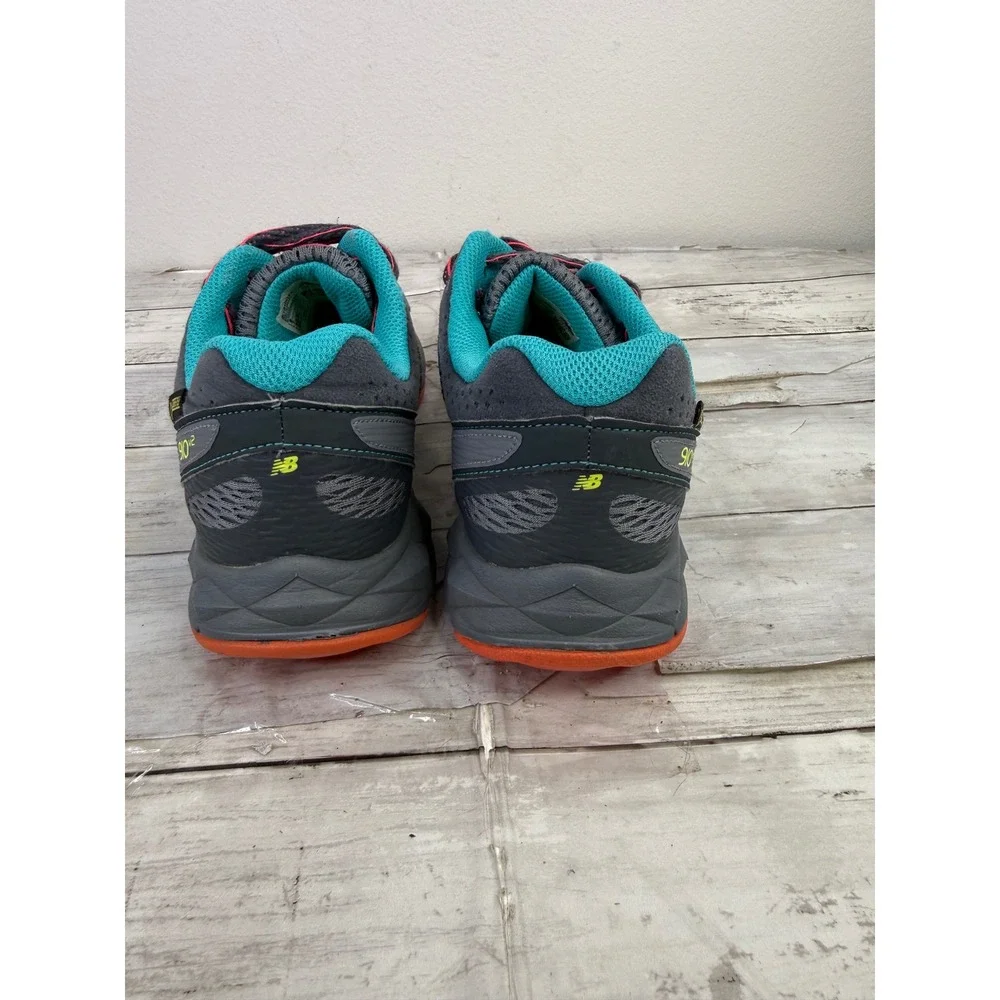 New Balance 910v2 Gore-Tex Trail Running Shoes Womens 9 Grey Teal WT910GX2